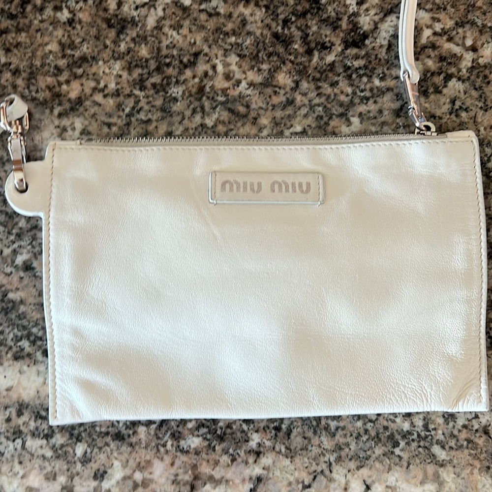 Miu Miu Wool Fur Seqiun Logo Bag - Picture 12 of 16